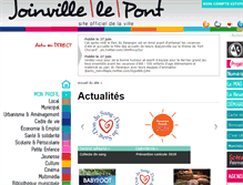 Tablet Screenshot of joinvillelepont.fr